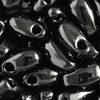 10g Miyuki Long Drop Beads 3x5,5mm Farbe 401 Schwarz glänzend